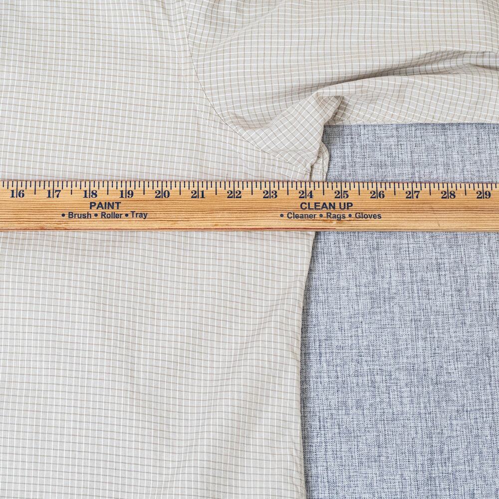 Turnbull & Asser Cotton Tan micro check Dress shirt size 16 1/2 - Picture 9 of 11
